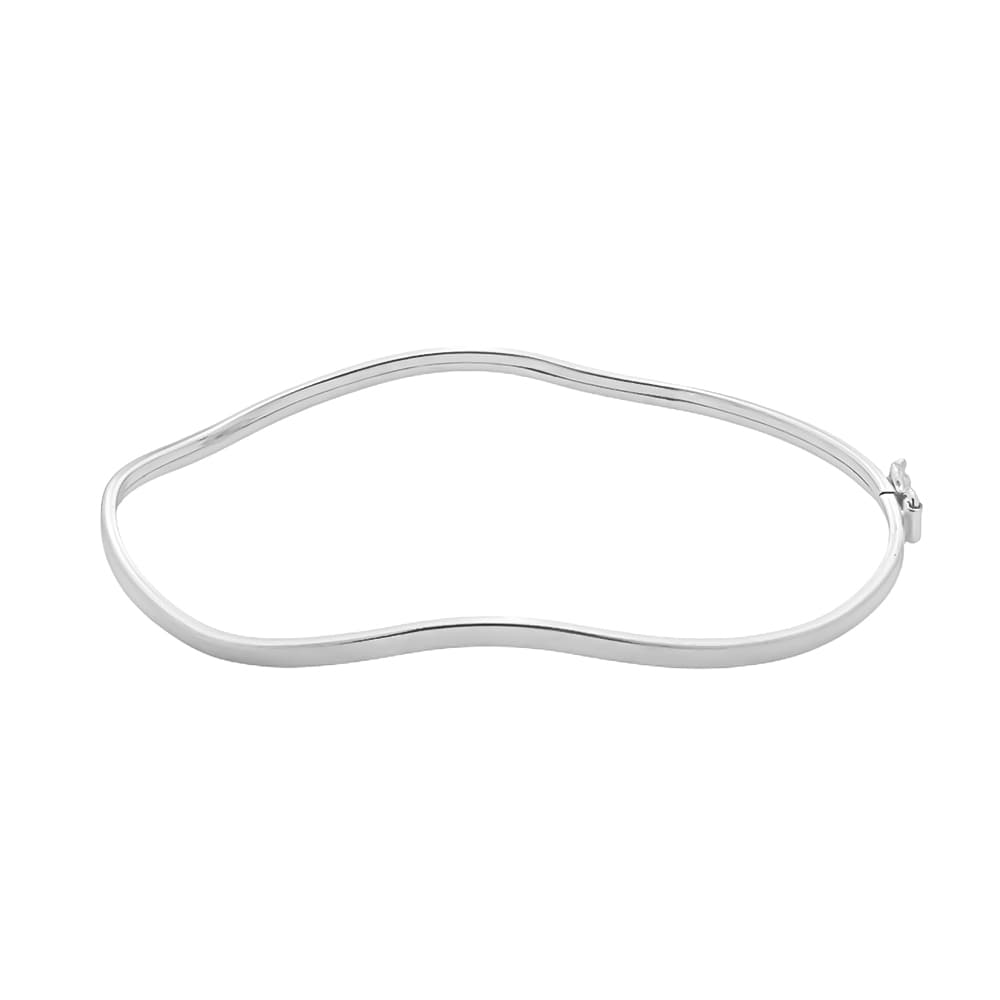 Pulseira Bracelete Ondulado em Prata 925 - Prata 925 para revenda | Hub Joias